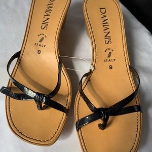 Patent leather, flip-flop